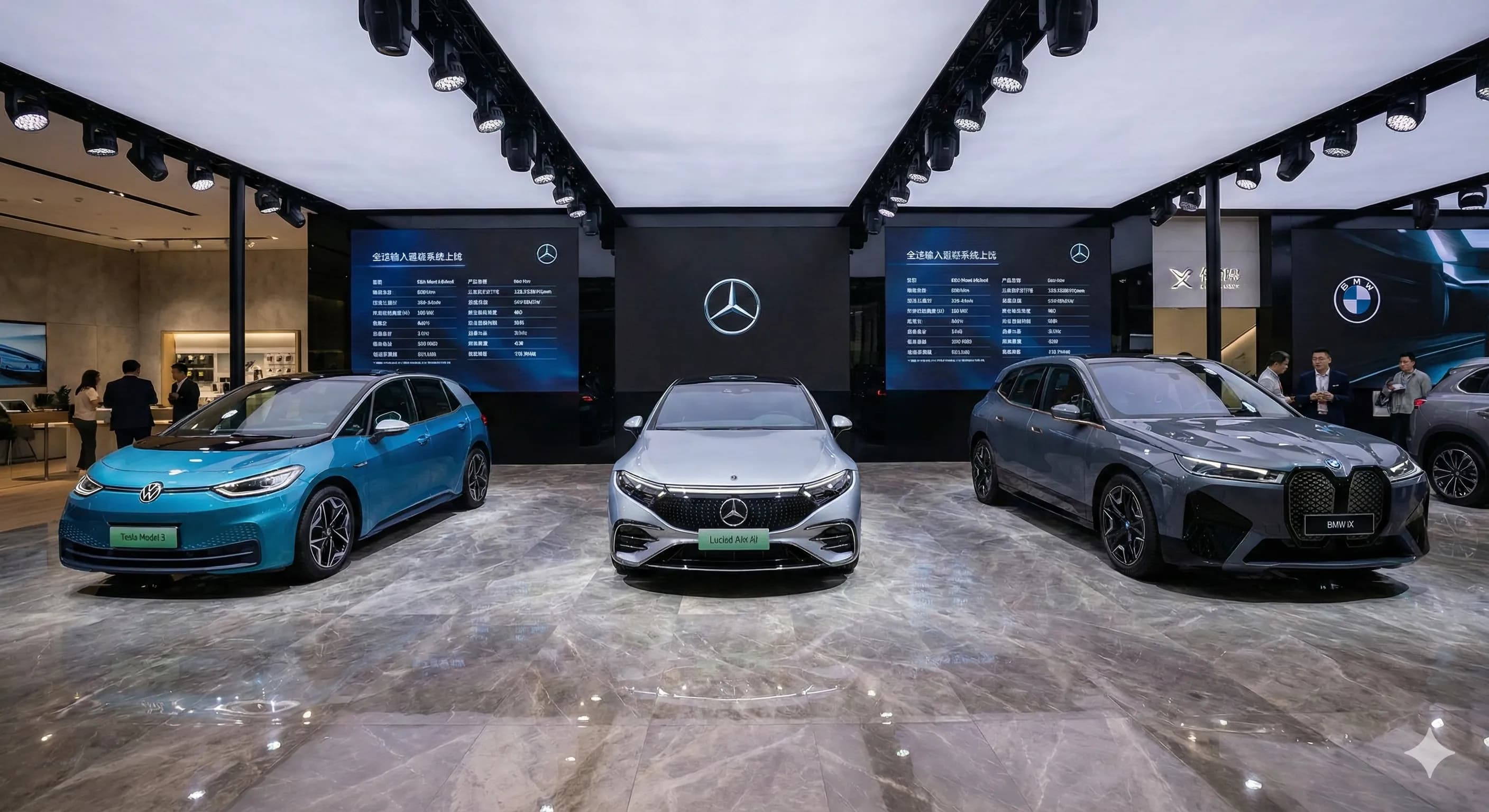 Comparativo de modelos de carros elétricos