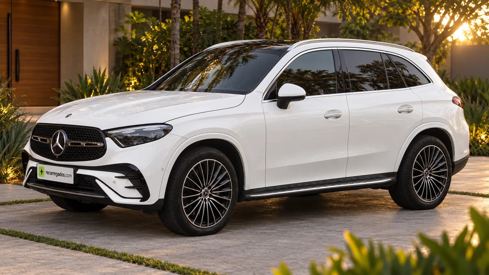 Mercedes-Benz GLC 300 4MATIC X254 SUV em residência de São Paulo, imagem gerada com IA a partir de foto real